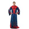 Spider-Man - Spidey Webs Star Wars: The Mandalorian; Comfy Mando Adult Silk Touch Comfy Throw Blanket with Sleeves; 48" x 71"
