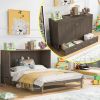 Queen Size Murphy Bed with Built-In Charging Station