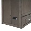 Queen Size Murphy Bed with Built-In Charging Station