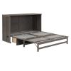 Queen Size Murphy Bed with Built-In Charging Station