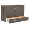Queen Size Murphy Bed with Built-In Charging Station