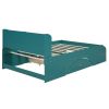 Wood Full Size Platform Bed with 2 Drawers, Storage Headboard and Footboard, Dark Green(Expected Arrival Time: 1.28)