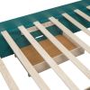 Wood Full Size Platform Bed with 2 Drawers, Storage Headboard and Footboard, Dark Green(Expected Arrival Time: 1.28)